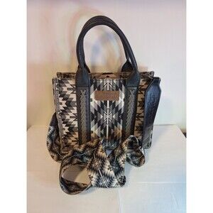 Wrangler Tote Crossbody Aztec Purse & Sling Tote Bag Southwestern Satchel READ